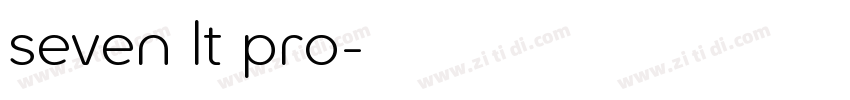 seven lt pro字体转换